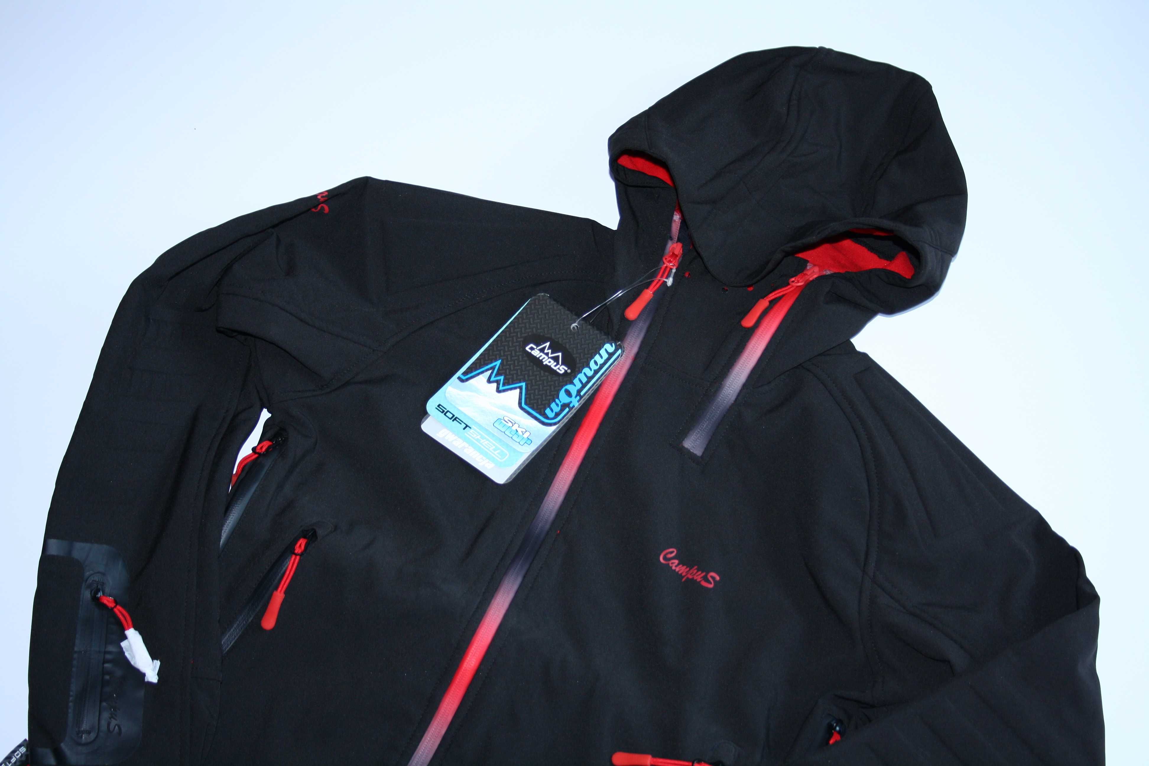 Kurtka softshell zimowa narciarska Campus LAUREN czarny r. M/38