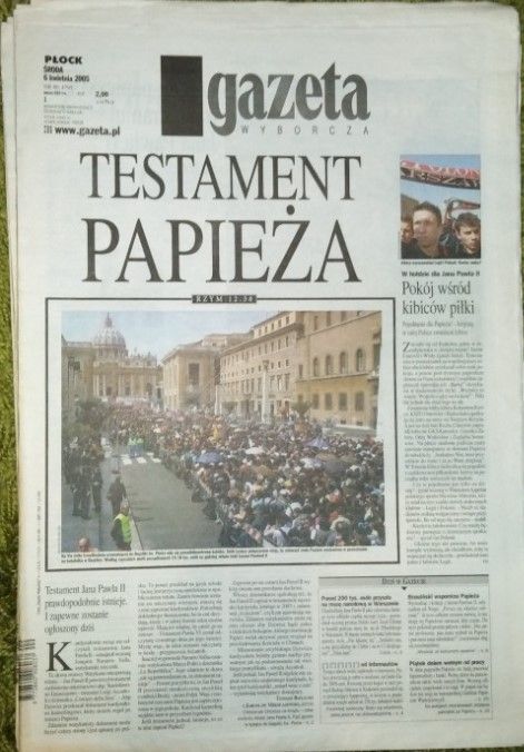 Gazeta Wyborcza 6.04.2005