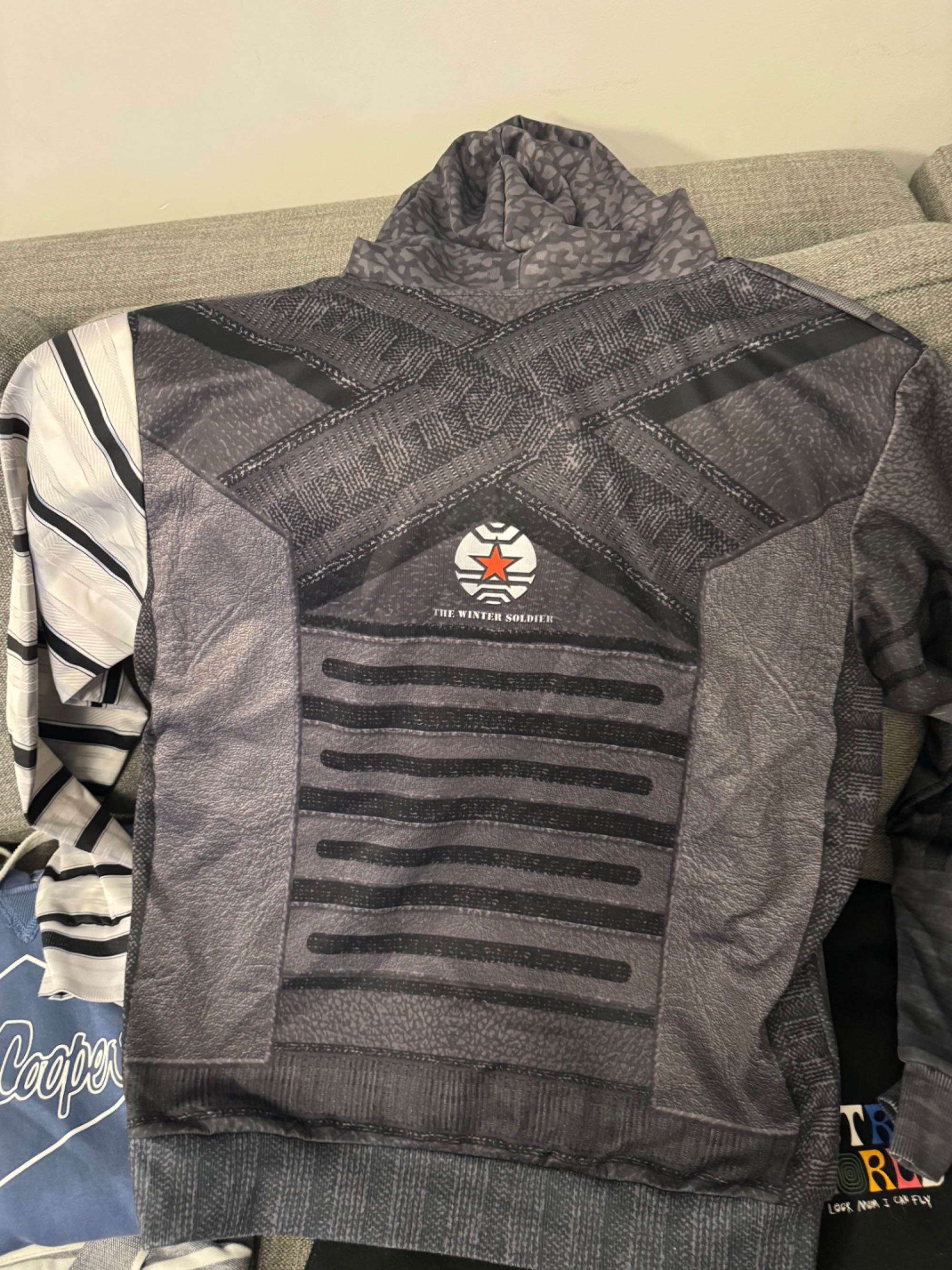 Bluza męska 3D z kapturem Marvel zimowy żołnierz oryginał L/M