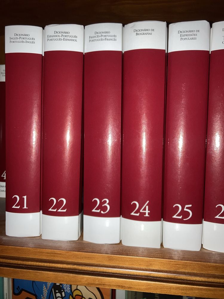 Enciclopedia universal e dicionarios antigos e atlas