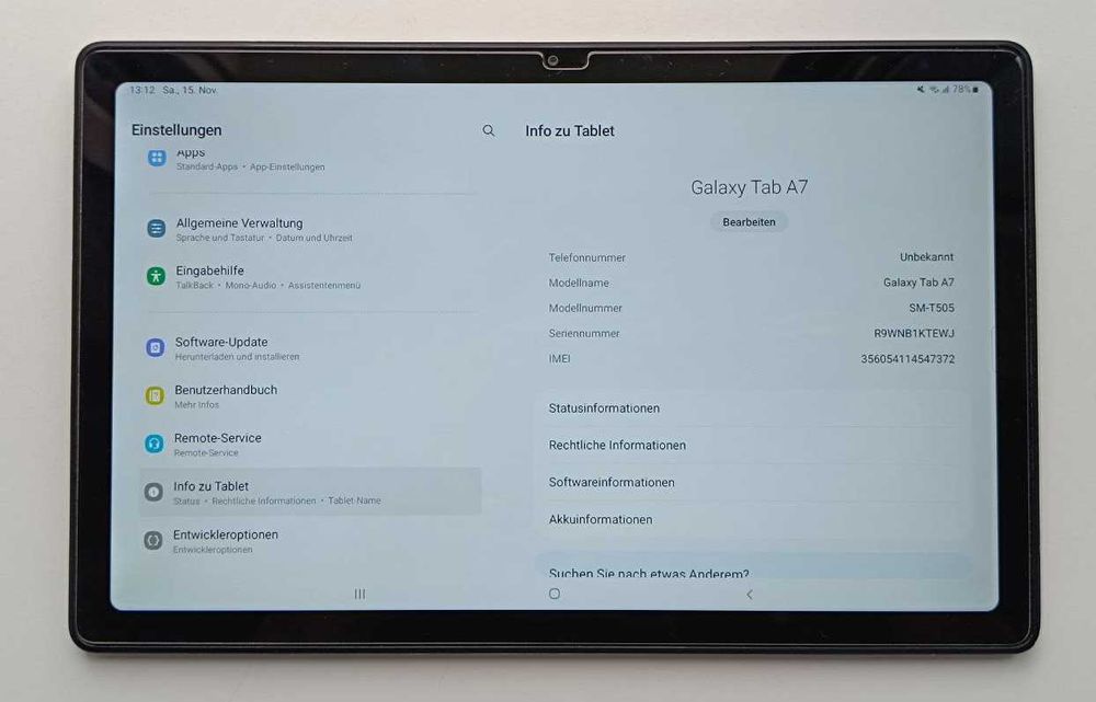 Samsung Galaxy Tab A7 T505, 10.4" LTE