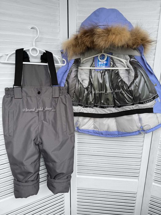 Зимовий термо комплект комбінезон для дівчинки lassye 104/110