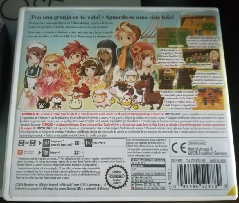 Jogo Story of Seasons Nintendo 3ds