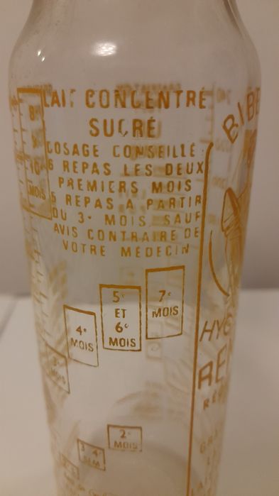 Biberon de vidro antigo