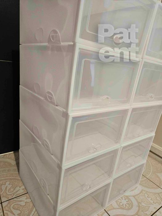 Pudełka 20 sztuk modułowe organizery białe do przechowywania zestaw