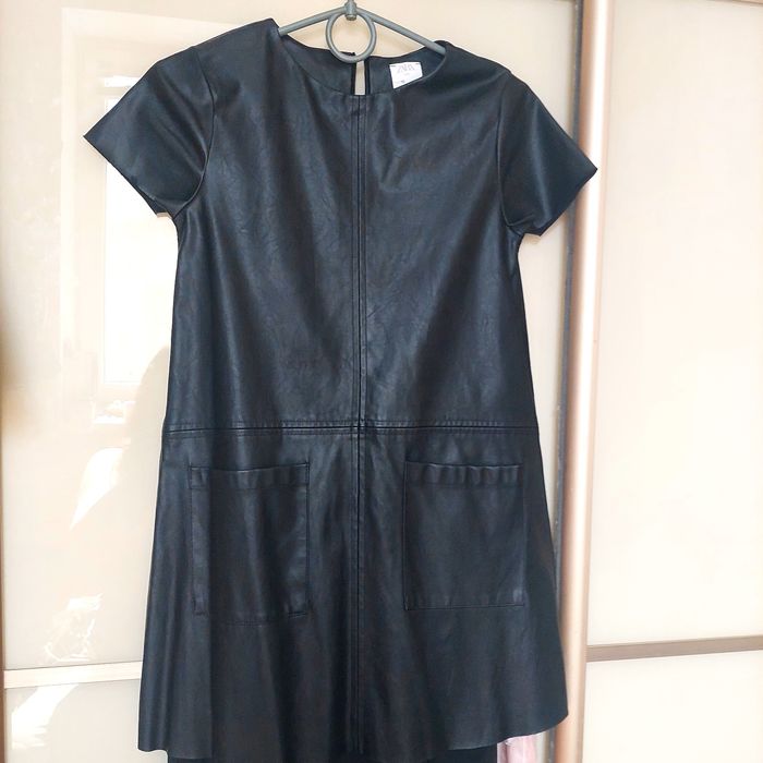 Кож зам платье ZARA
