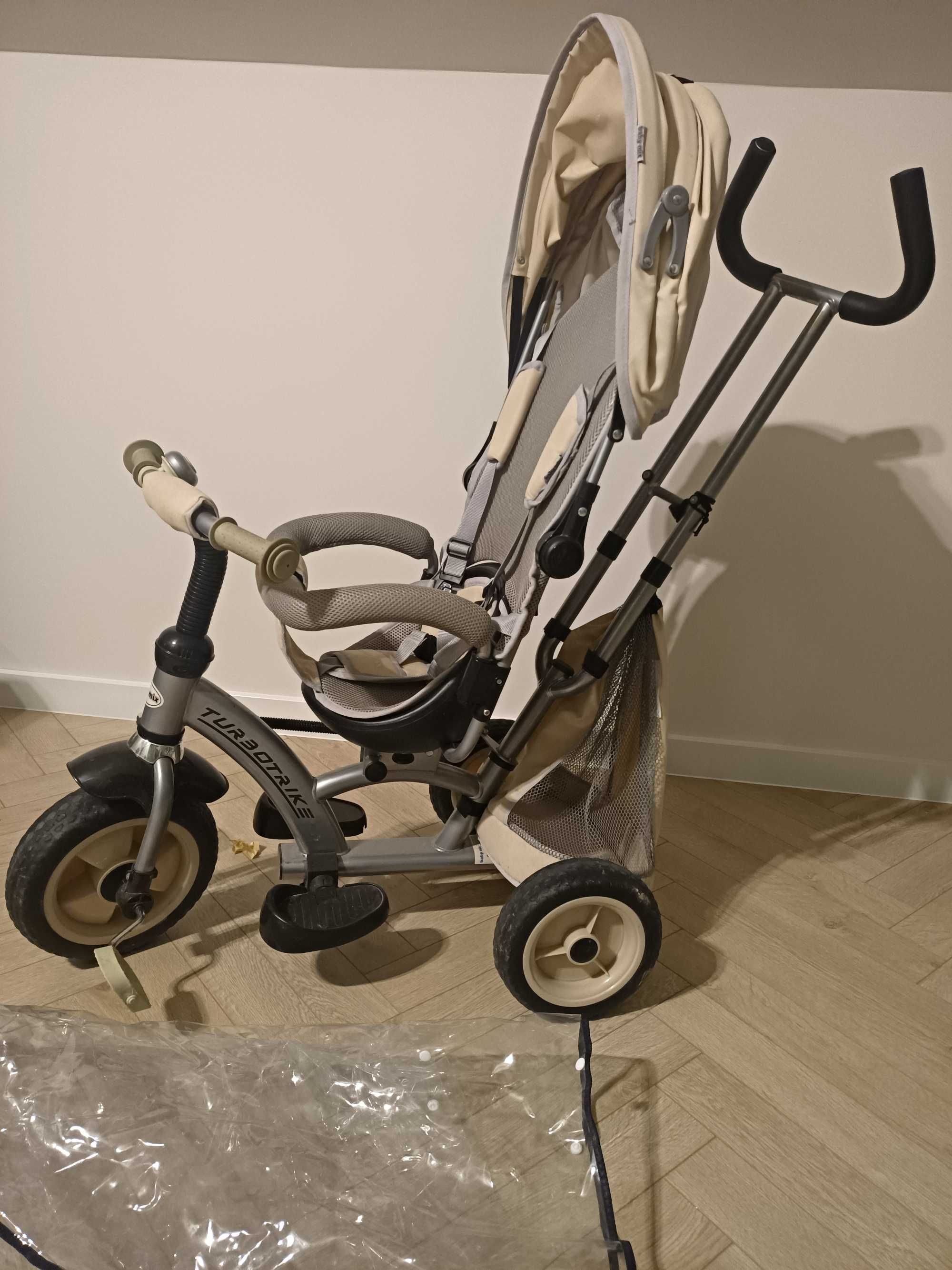 BabyMix Rowerek Wózek OBROTOWY Turbo Trike 360 VIP