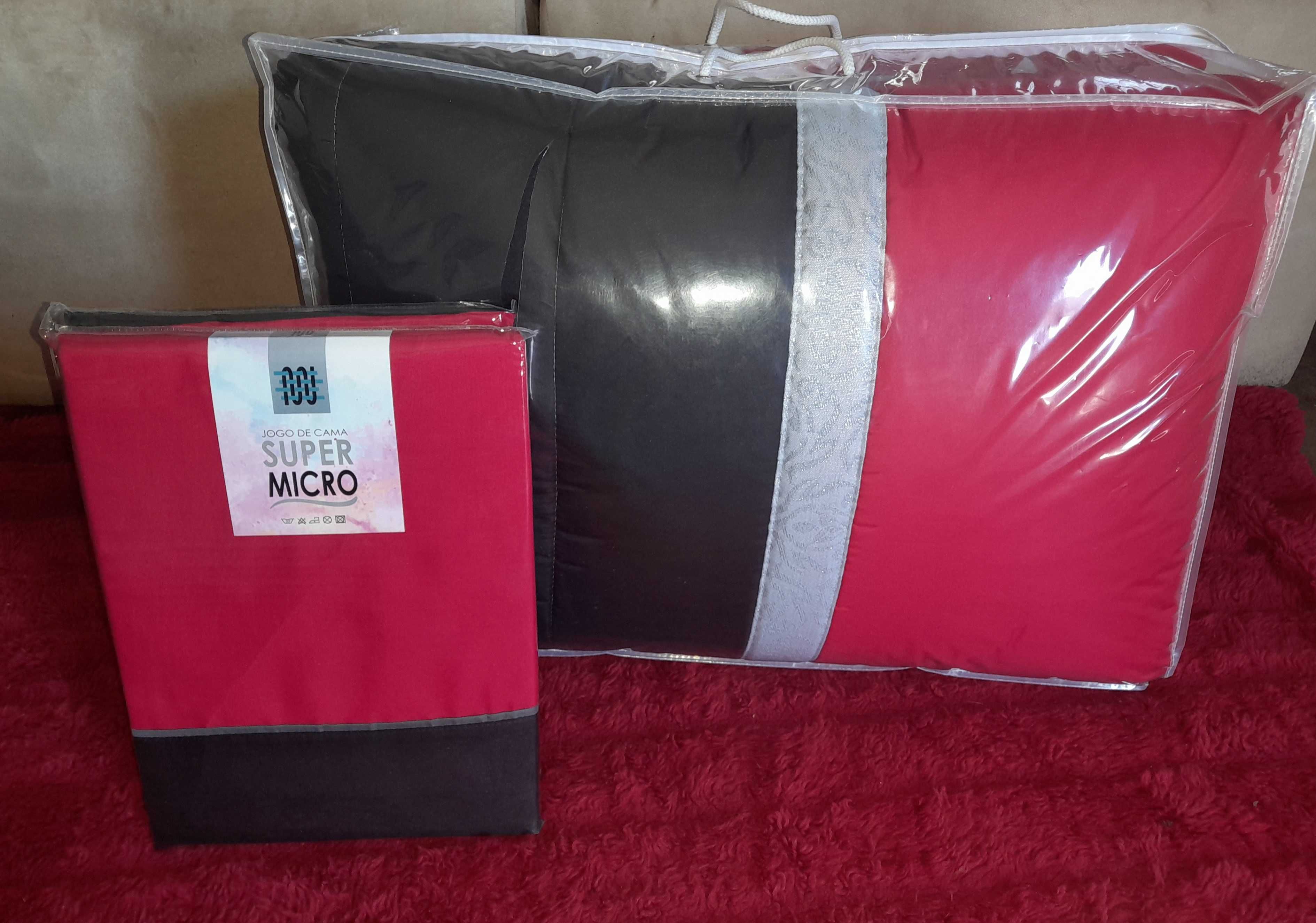 conjunto edredon + Lençóis Casal