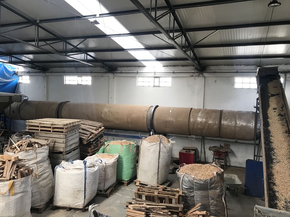 Secador rotativo tipo trommel
