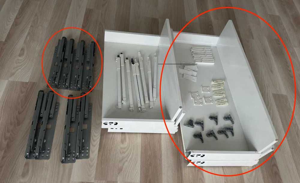 Szuflady IKEA Maximera 2 sztuki 80 cm szer. - wysokie