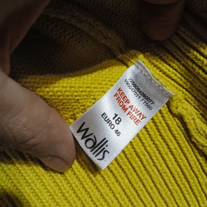 Sweter żółty,  Wallis