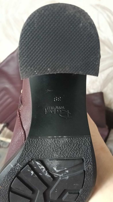 Шкіряні чоботи , демісезон