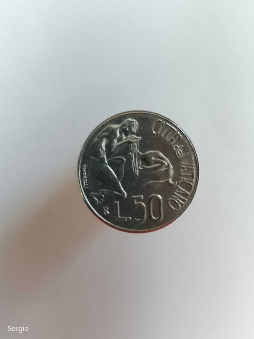 Moeda do Vaticano 50 Lear 1991  Лот 200