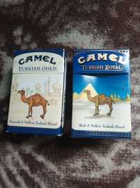 Kolekcjonerskie opakowania po Camel Turkish Royal i Turkish Gold.