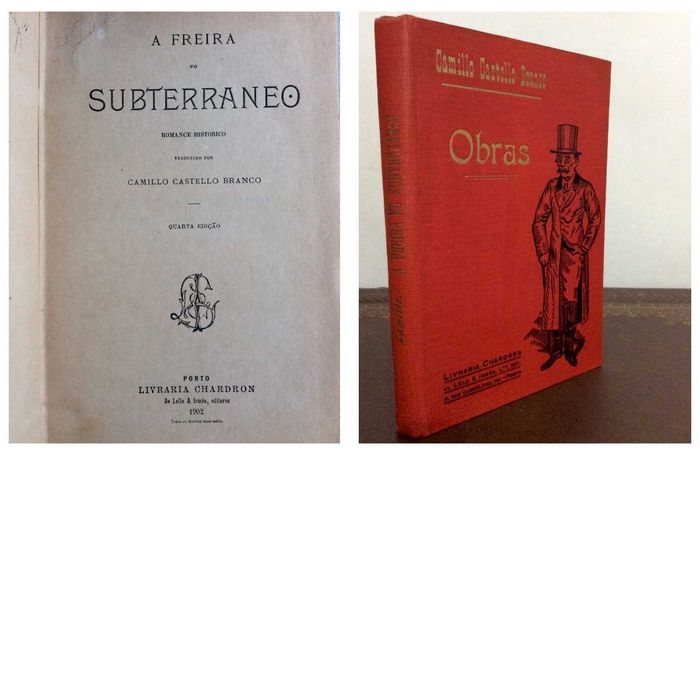 Camillo Cast. Branco. A freira no subterraneo: Romance historico. Raro