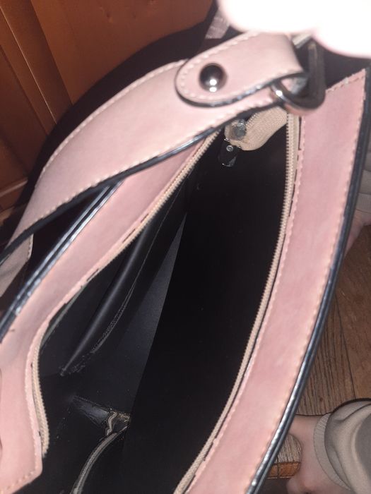 Сумка рожева, екошкіра