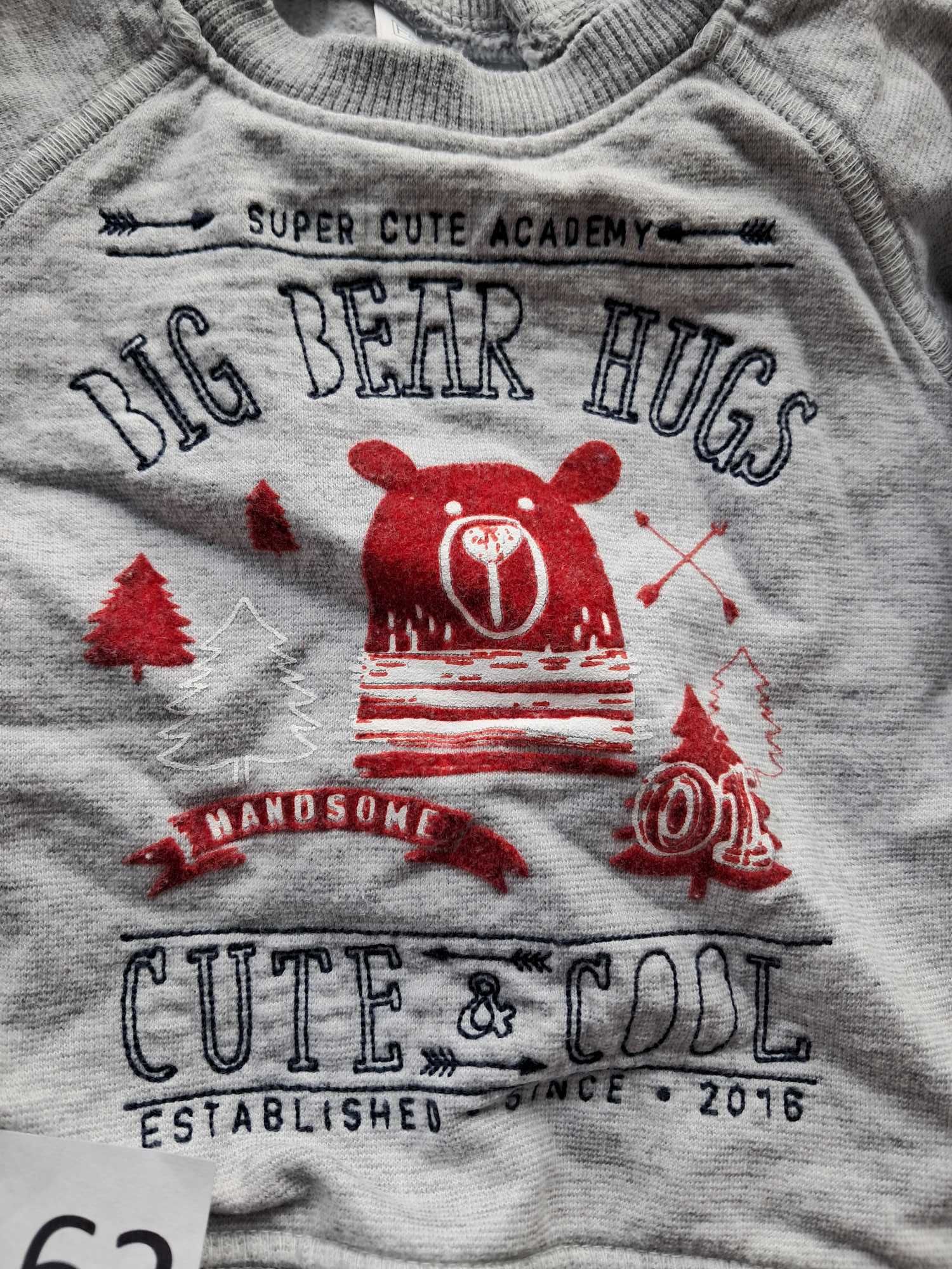 Bluza niemowlęca big bear hugs cute & cool Fred & Flo