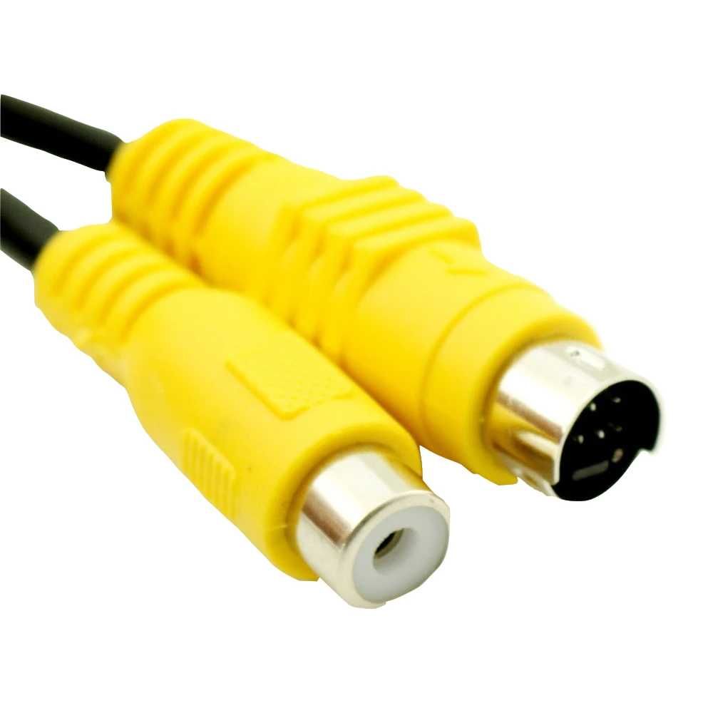 S-Video  7 pin (папа)  RCA  (мама) адаптер кабель 20 см