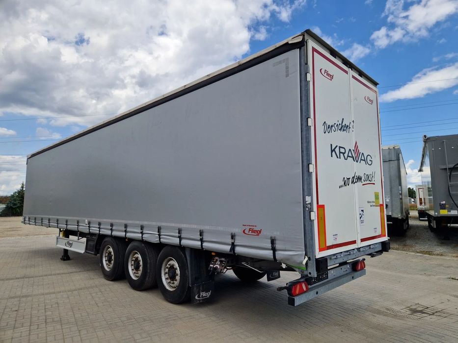 Fliegl kurtynowa standard  naczepa z ramą OCYNKOWANĄ