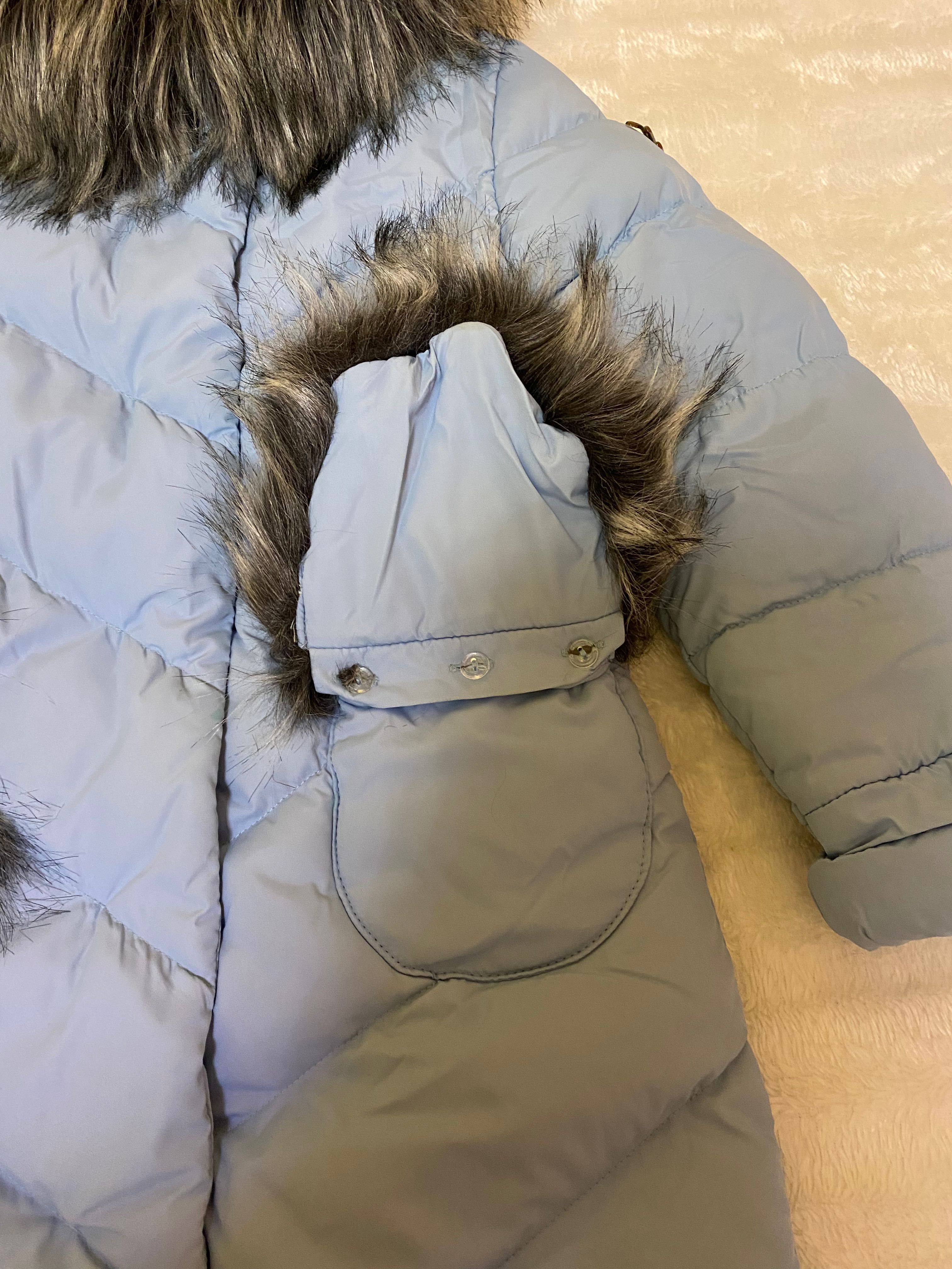 Пальто зимове на дівчинку,розмір 122