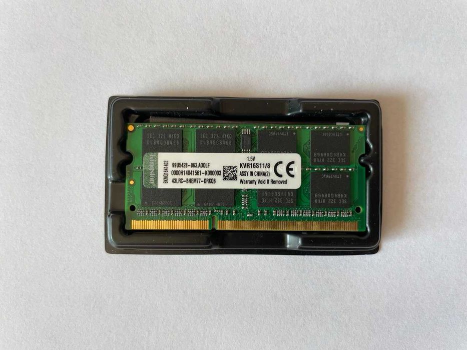 Оперативна память 8Gb KINGSTON GB SO-DIMM DDR3 1600 MHz (KVR16S11/8)