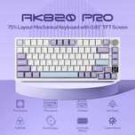 Klawiatura mechaniczna gaiming EPOMAKER Ajazz AK820 Pro ekran Purple