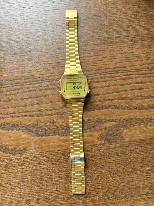 Zegarek Casio A168W złoty jak nowy