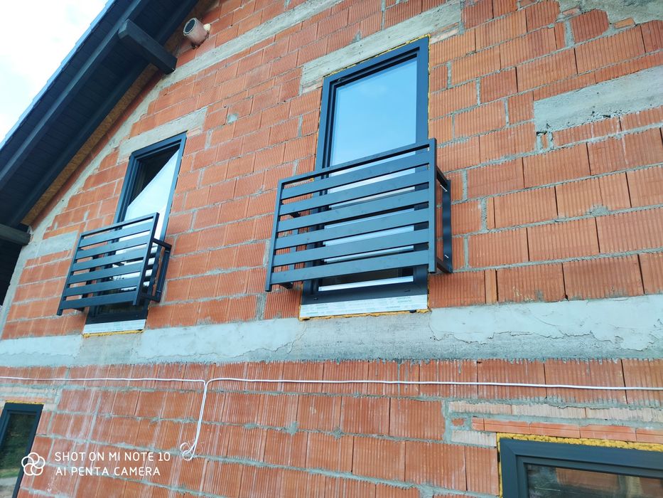 Okna francuskie balustrady barierki balkony portfenetry wysyłka polska