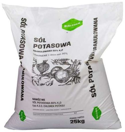 Sól potasowa 60% worek 50kg