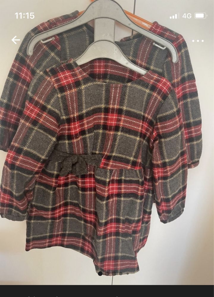 Vestidos tartan xadrez Natal