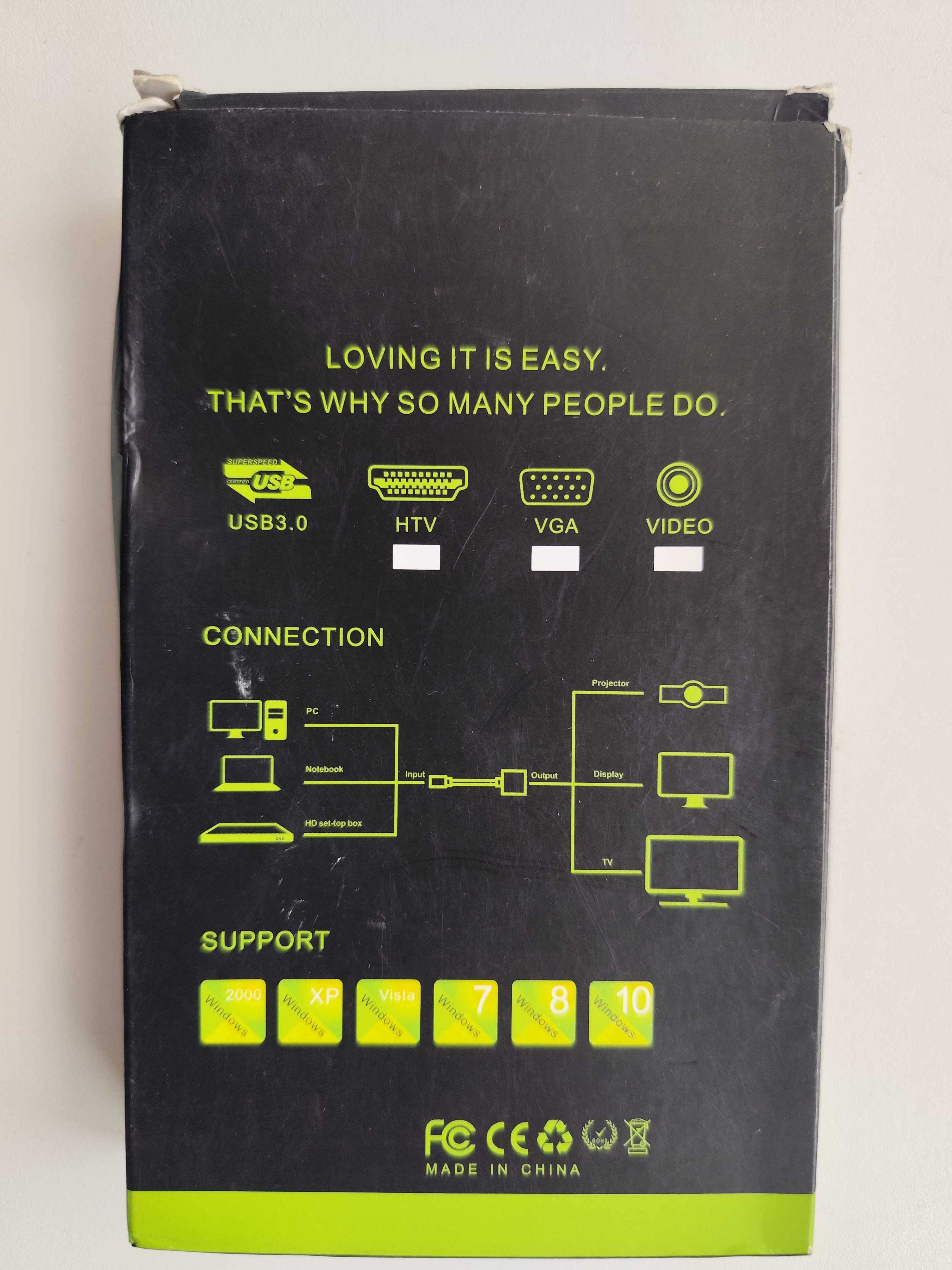 Перехідник usb 3.0 in hdmi