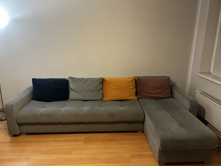 Szary narożnik z salonu AGATA