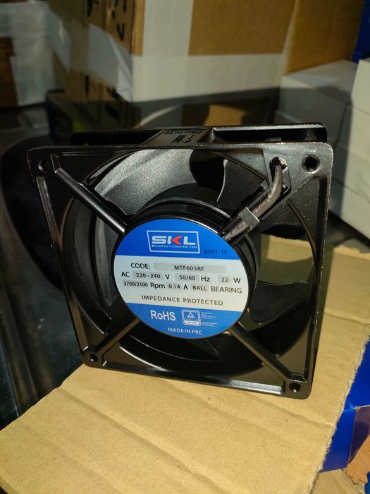 Ventilador 120x120x38 mm
Recuperador de calor