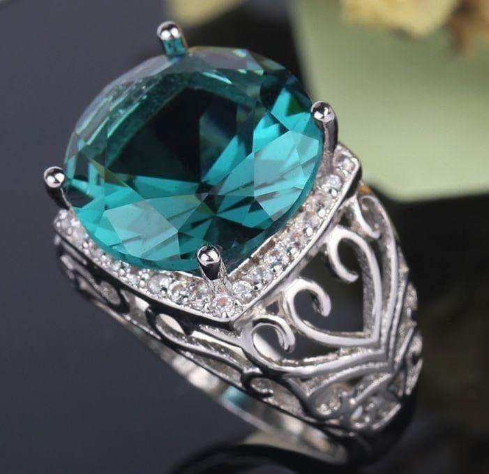 Кольцо серебро Sea Eye 18"