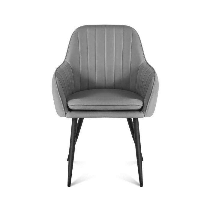 Krzesło welurowe Mark Adler Prince 6.0 Szare