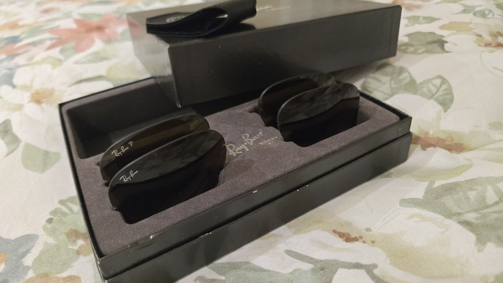 2 pares de lentes originais Ray Ban para óculos de sol