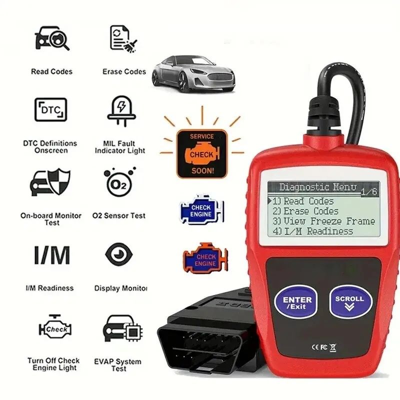 Máquina de Diagnóstico Automóvel OBDII MS 309