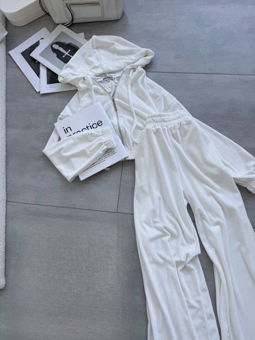 Велюровый костюм женский спортивный штаны топ кофта zara el milas