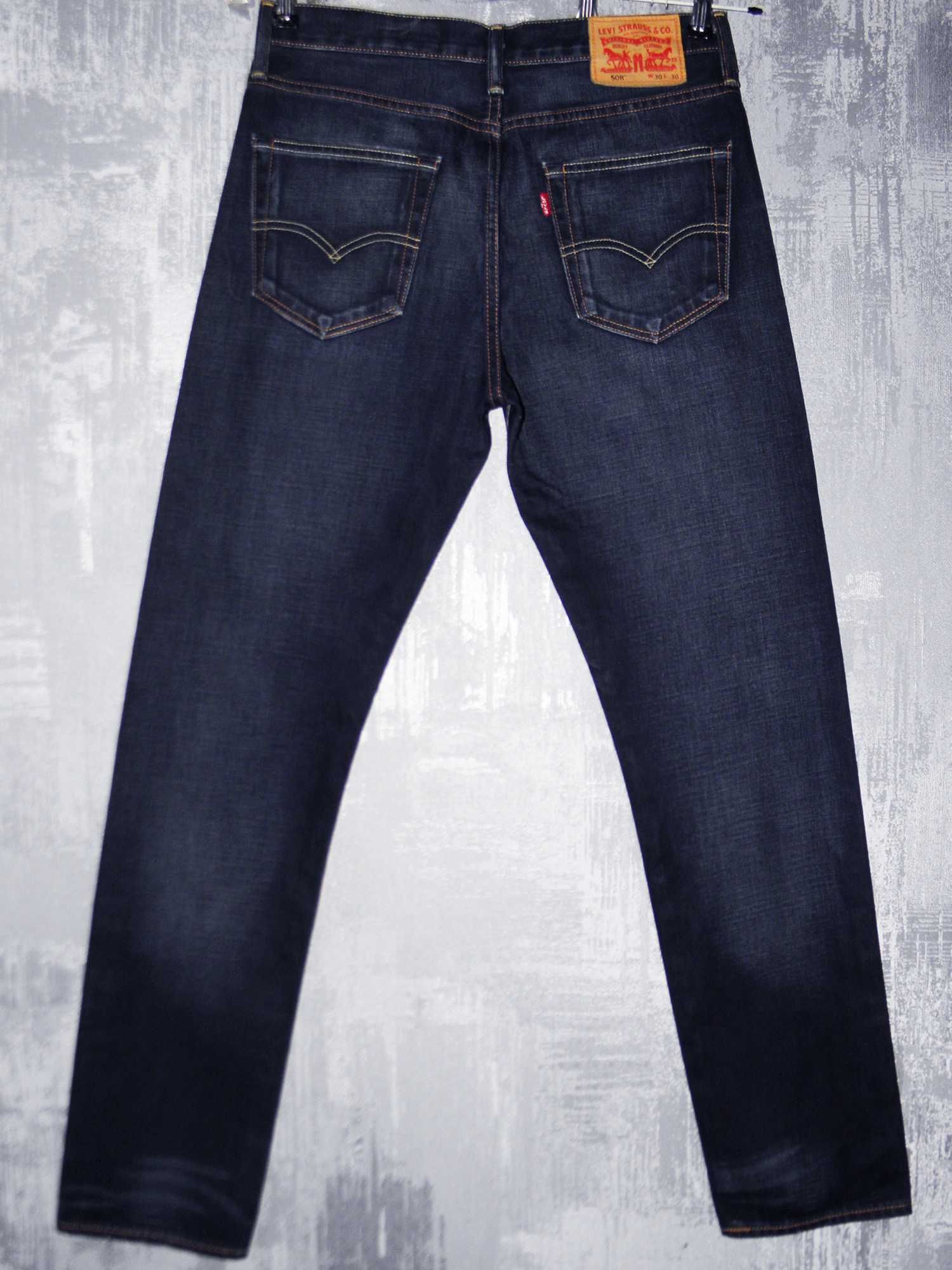 джинсы levis 508 w30 l30 синие оригинал tapered 501