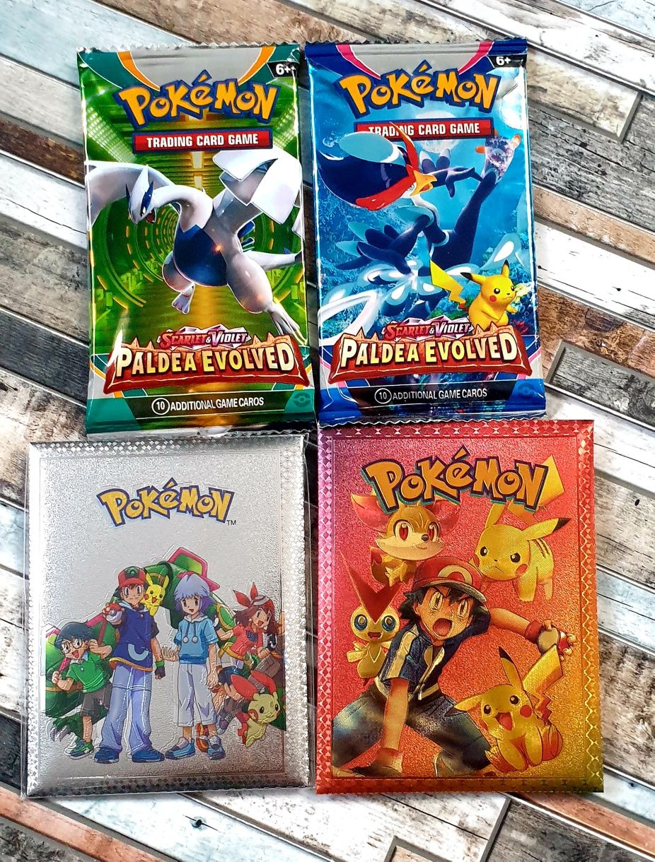 Hit zestaw 4 sztuk saszetek kolekcjonerskich Pokemon