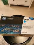 HP 504A laserjet toner cartridge cyan niebieski CE251A
