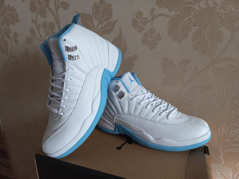 Nike Air Jordan 12 Retro  "Melo" White Universtiy Blue.
