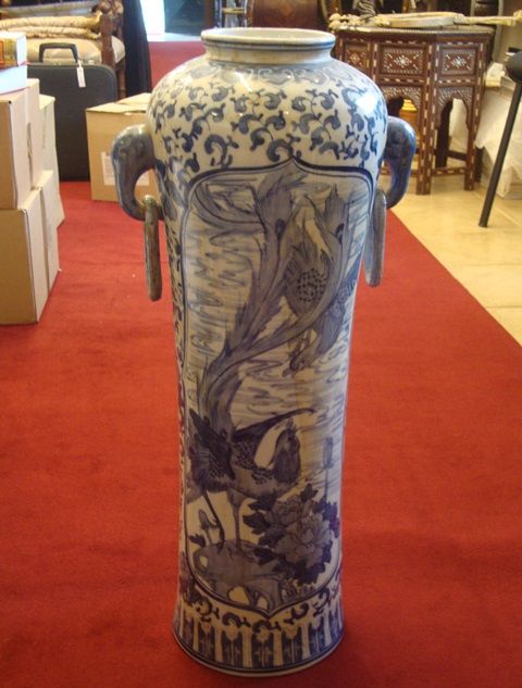 Pote com tampa antigo em Cloisonné