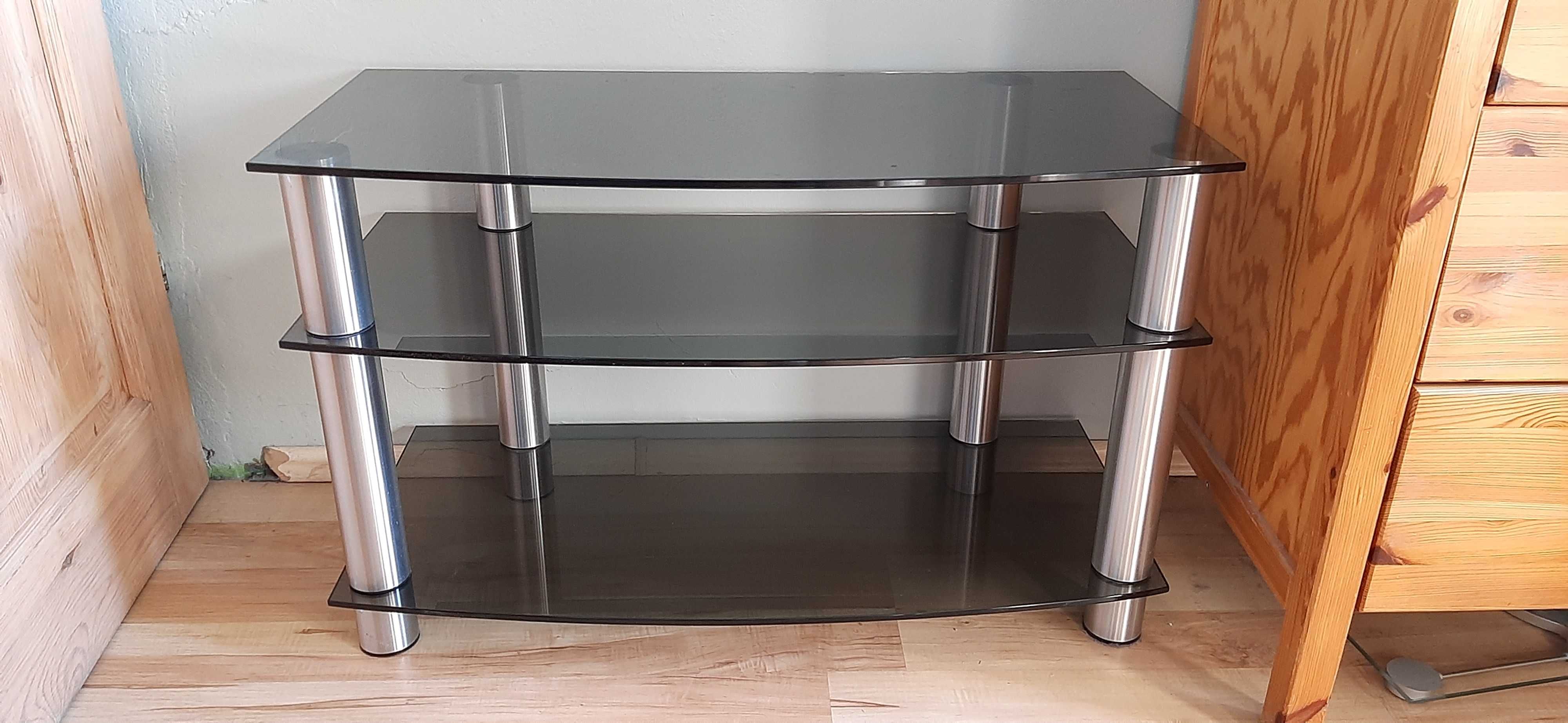 Stolik pod tv polka szafka pod telewizor szklana Ikea