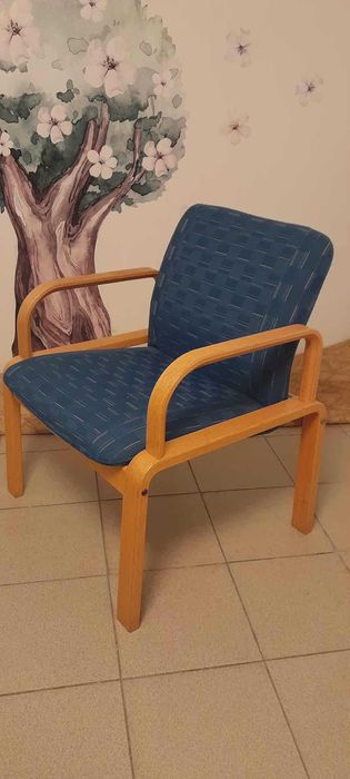 Fotele niebieskie dwie sztuki