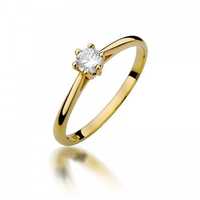 Pierścionek zaręczynowy złoto 585 brylant diament