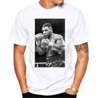 Koszulka XL Mike Tyson boks tshirt biała boxing