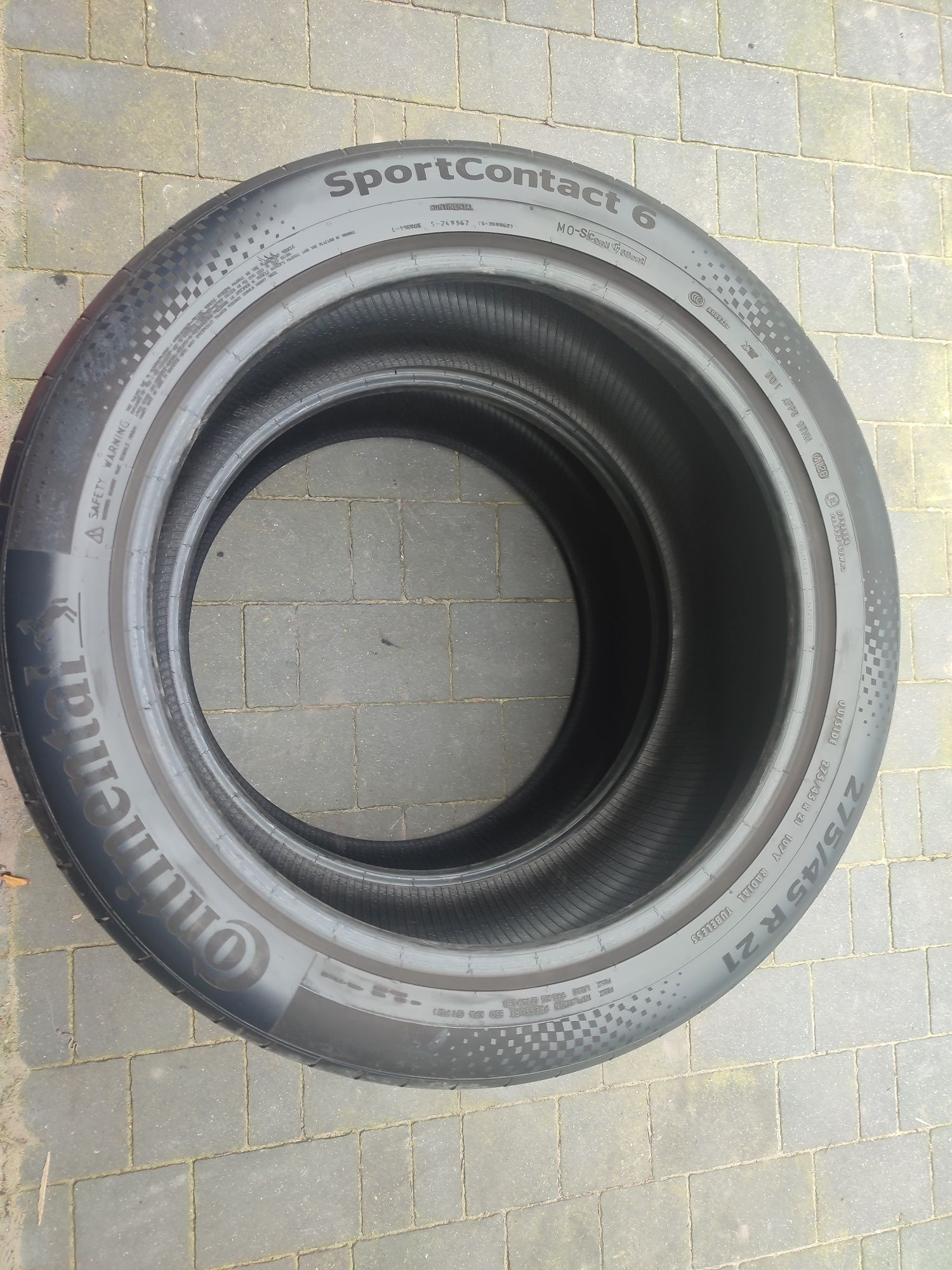 2 szt. Opony letnie Continental 275/45/21 2020r, 5,5mm stan bdb