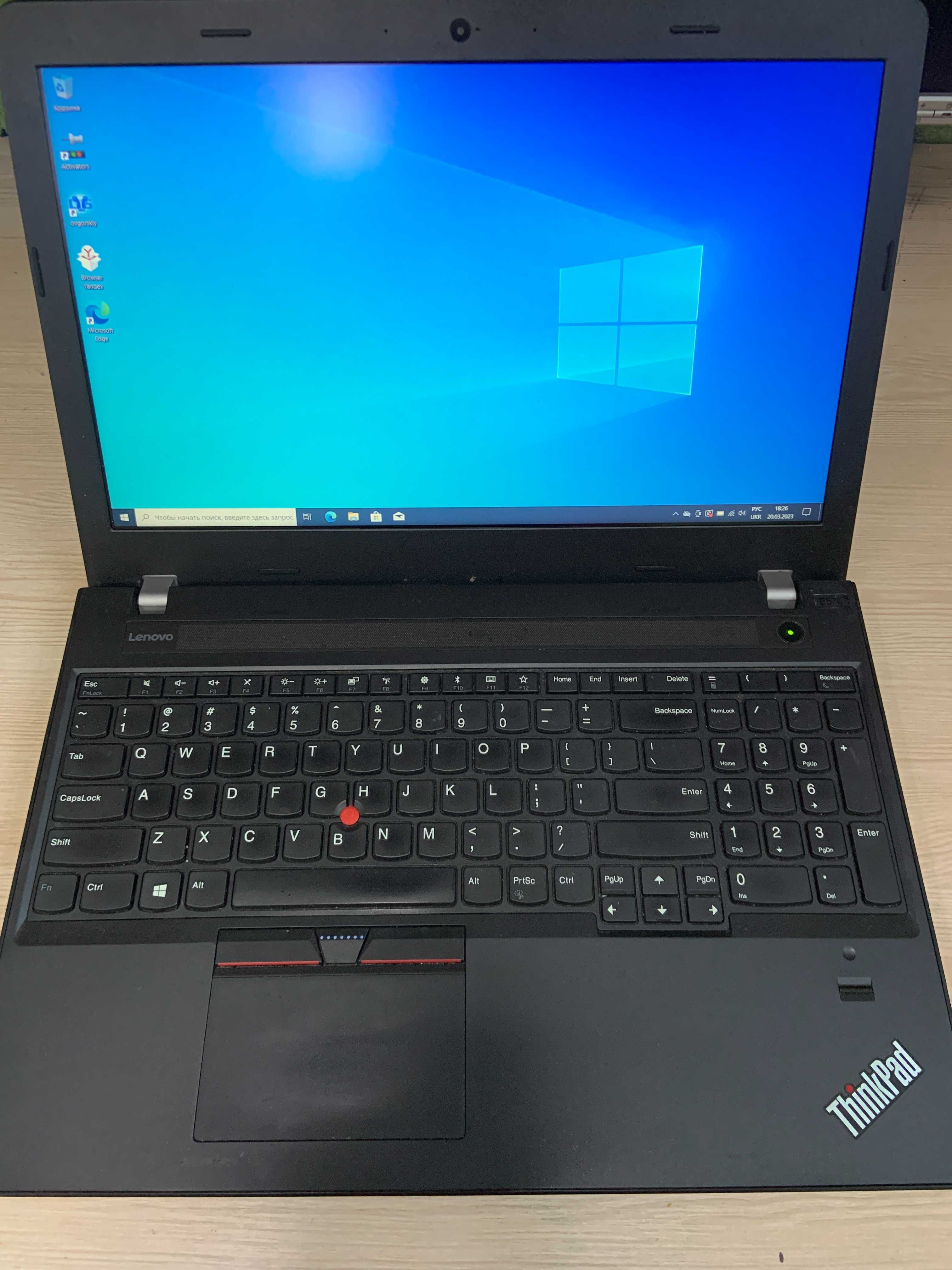 Lenovo ThinkPad E570 15,6 IPS/i5-6300/8GB/240SSD/Intel HD