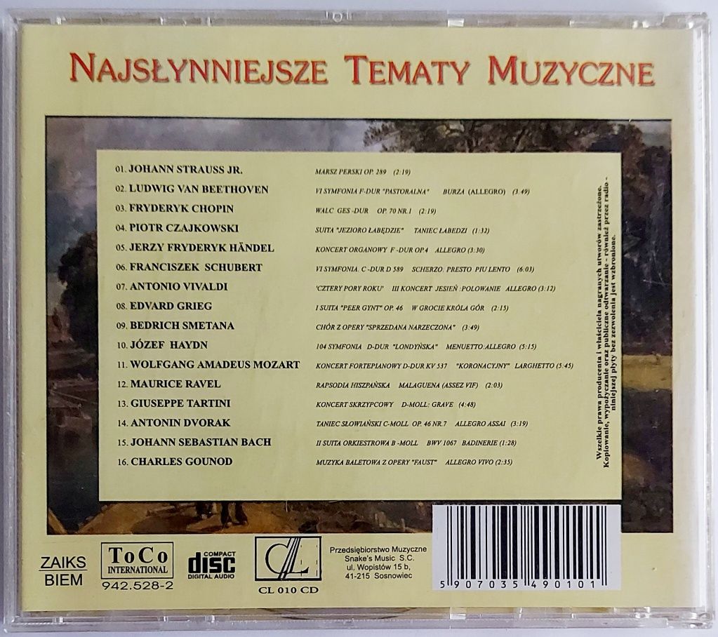 Najsłynniejsze Tematy Muzyczne